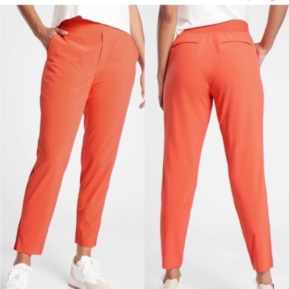 Athleta Brooklyn Ankle Lightweight Travel Pants Coral Orange Size 24 Plus size